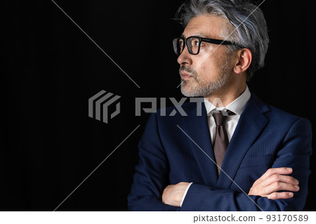 男性商務黑色背景 93170589