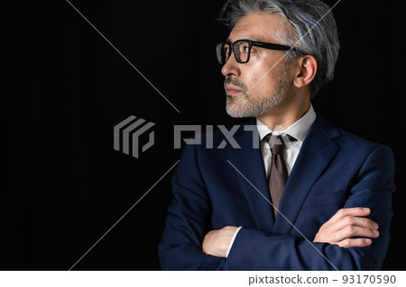 男性商務黑色背景 93170590