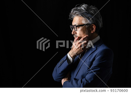 男性商務黑色背景 93170600