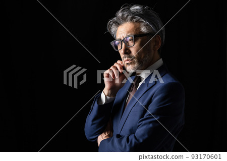 男性商務黑色背景 93170601