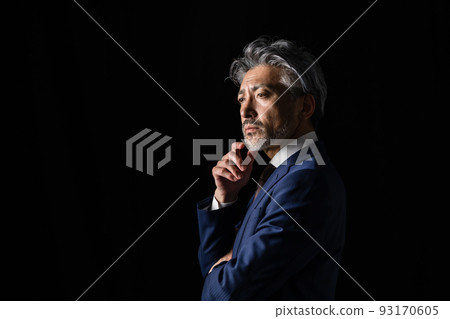 男性商務黑色背景 93170605