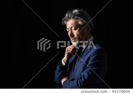 Male business black background 93170609