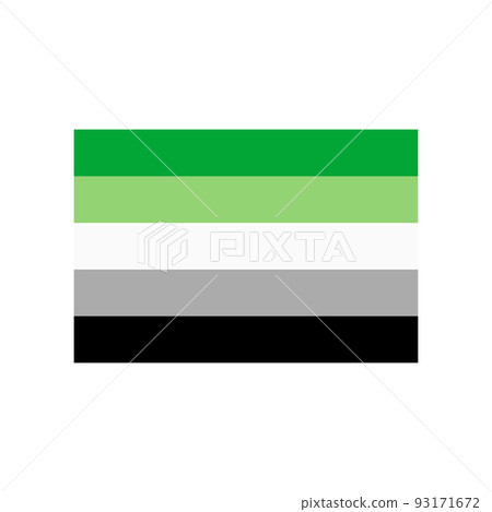 aromantic pride flag doodle icon, vector color line illustration aromantic pride flag doodle icon, vector color line illustration 93171672
