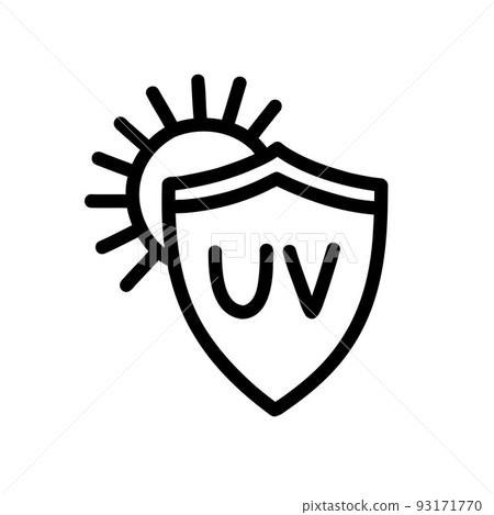 sun protection doodle icon, vector color line illustration sun protection doodle icon, vector color line illustration 93171770