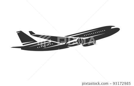 Passenger aircraft. Airliner vector illustration 93172985