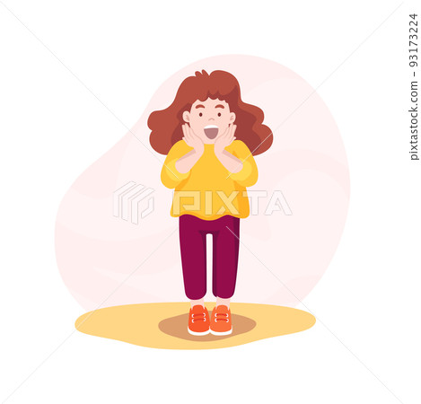 Surprise isolated cartoon vector illustration. 93173224