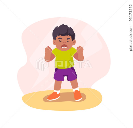 Anger isolated cartoon vector illustration. 93173232