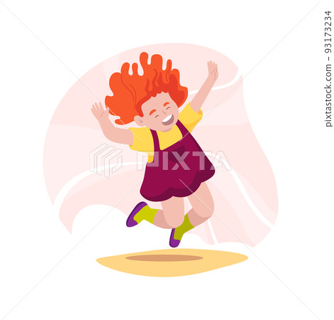 Happiness isolated cartoon vector illustration. 93173234