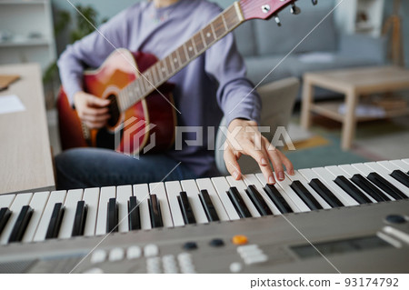 Female Musician Closeup 93174792