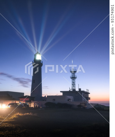 千葉縣銚子市黎明的犬吠崎燈塔 93174901