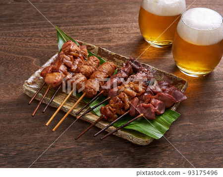 烤雞肉串 93175496