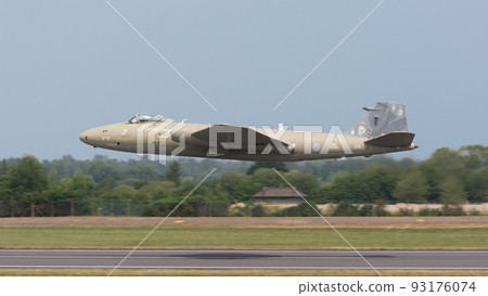 Royal Air Force Canberra PR9 high altitude reconnaissance aircraft taking off Royal Air Force Canberra PR9 high altitude reconnaissance aircraft taking off 93176074