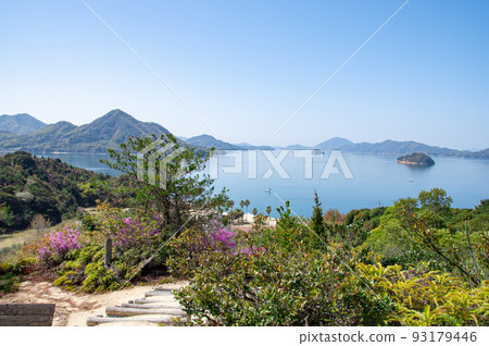 廣島縣竹原市忠海町奧之島瀨戶內海，靜謐的藝葉群島風光 93179446