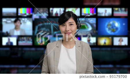 News program announcer News program announcer 93179700