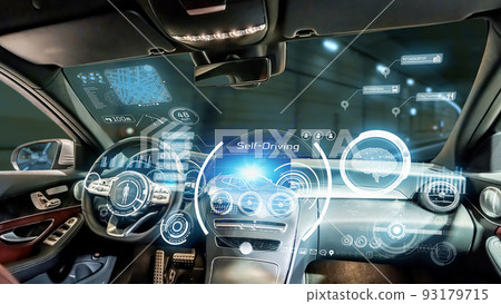 Automatic driving image HUD Automatic driving image HUD 93179715