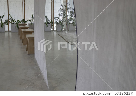 Minimal white style decoration of tea shop Minimal white style decoration of tea shop 93180237