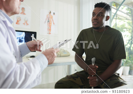 Military Man Visiting Doctor 93180923