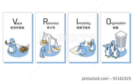Penguin isometric illustration inspired by VRIO 93182829