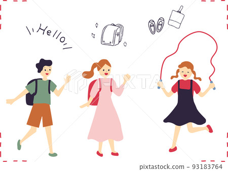 Elementary school student person illustration 93183764