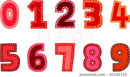 手寫數字/紅點 手寫數字/紅點 93185135