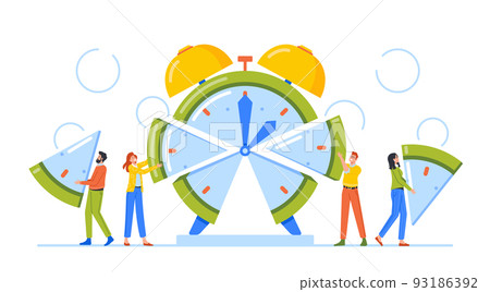 Time Management, Allocation Concept. Business People Manage Limited Time To Optimize Outcome, Project Efficiency 93186392