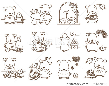 秋季郵票摩卡和桃子 C-6 秋季郵票摩卡和桃子 C-6 93187032