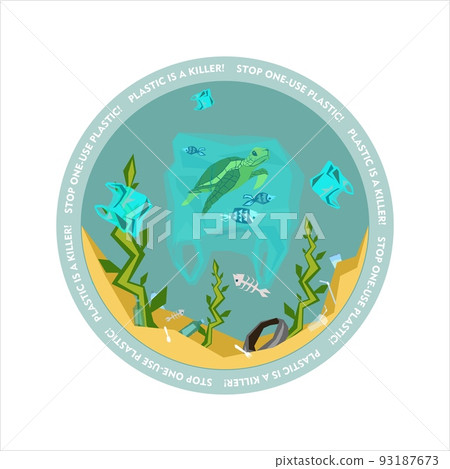 World oceans day, World Environment Day, Earth day, World Maritime Day concept vector illustration. 93187673