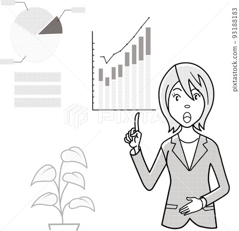 business woman analyzing data business woman analyzing data 93188183