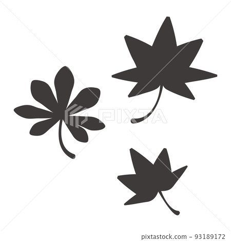Simple maple silhouette icon variation Simple maple silhouette icon variation 93189172
