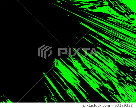 Black and green stretched plastic film. Urban vector grunge background. 93189358
