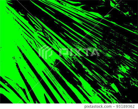Black and green stretched plastic film. Urban vector grunge background. 93189362