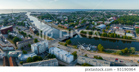 Aerial view of the Liepaja city in Latvia. Aerial view of the Liepaja city in Latvia. 93190964