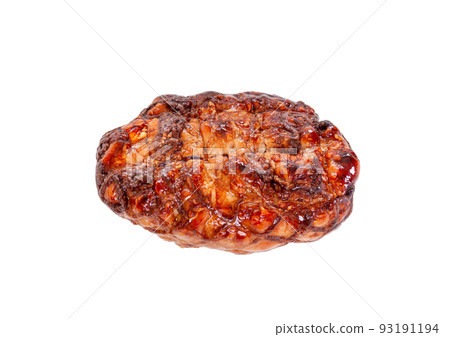 烤豬肉塊 [白色背景/剪報] 93191194