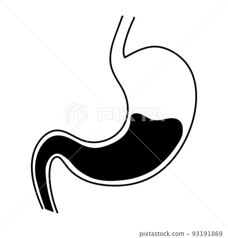 Stomach icon for gastroenterology speciality in outline style isolated on white background, medical health care Stomach icon for gastroenterology speciality in outline style isolated on white background, medical health care 93191869
