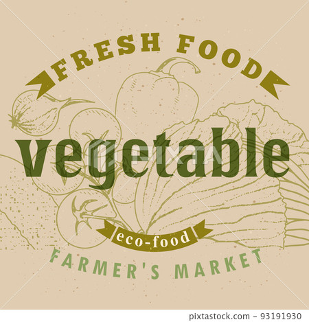 vegetables label design vegetables label design 93191930