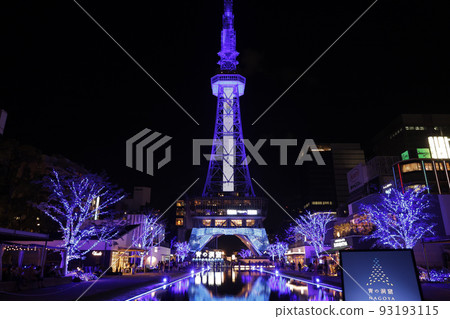 Chubu Electric MIRAI TOWER (Nagoya TV Tower) Blue Grotto Illumination 93193115