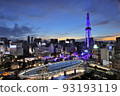 Night view of Chubu Electric Power MIRAI TOWER (Nagoya TV Tower) and Oasis 21 93193119