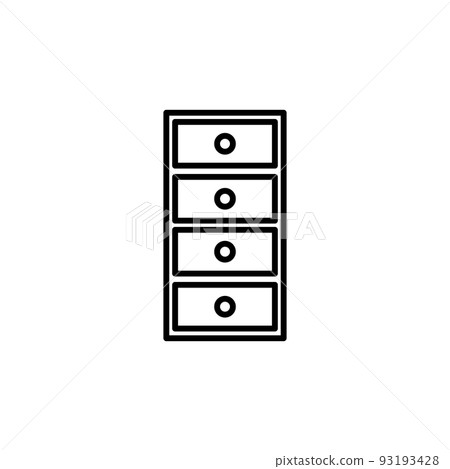 Illustration Vector Graphic of Cabinet icon 93193428