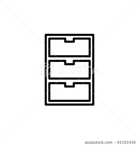 Illustration Vector Graphic of Cabinet icon 93193430