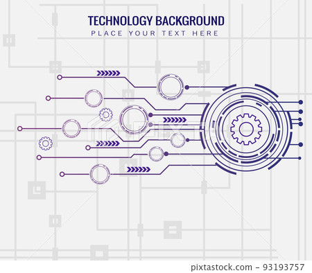 technology background with various elements structural 93193757
