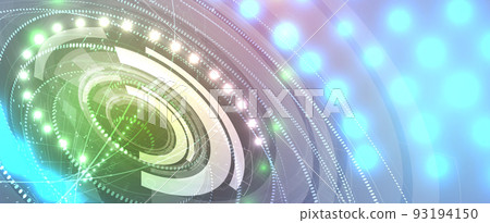 Artificial intelligence. Technology web background. Virtual concept 93194150