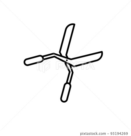 Illustration Vector Graphic of Grass Cutter icon 93194269