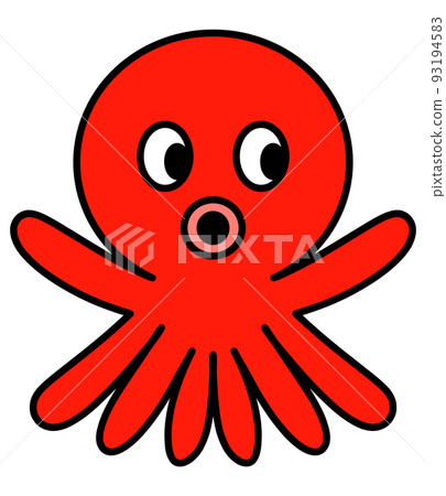 Illustration of octopus character Illustration of octopus character 93194583
