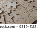 missing one piece of jigsaw puzzle wood it means importance key lose 93194588