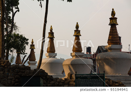 Buddha Park in front of Swayambhunath Temple in Kathmandu, Nepal. Buddha Park in front of Swayambhunath Temple in Kathmandu, Nepal. 93194941