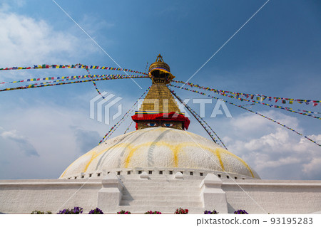 Boudhanath, Nepal's largest stupa in Kathmandu, Nepal Boudhanath, Nepal's largest stupa in Kathmandu, Nepal 93195283