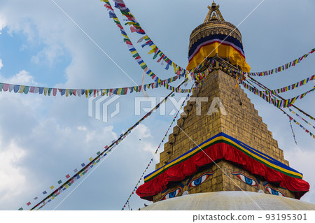 Boudhanath, Nepal's largest stupa in Kathmandu, Nepal Boudhanath, Nepal's largest stupa in Kathmandu, Nepal 93195301