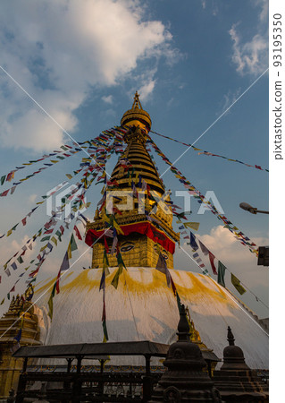 The pagoda of Swayambhunath Temple, also known as the Monkey Temple of Kathmandu, Nepal The pagoda of Swayambhunath Temple, also known as the Monkey Temple of Kathmandu, Nepal 93195350