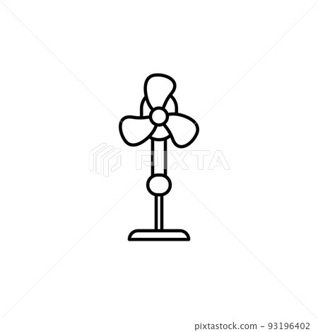 Illustration Vector Graphic of Stand Fan icon 93196402