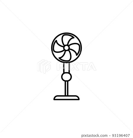 Illustration Vector Graphic of Stand Fan icon 93196407